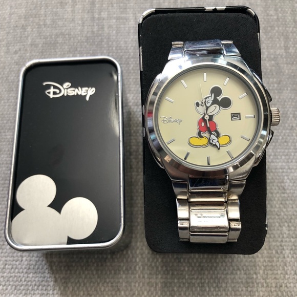 Disney Jewelry - Mickey Mouse Silver Plated Watch